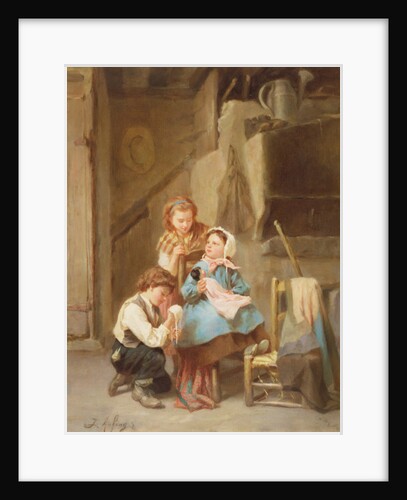 Dressing the Dolly by Joseph-Athanase Aufray