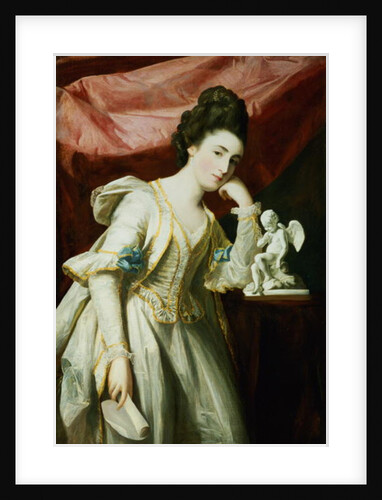 Portrait of a Lady with a Statuette of Cupid by Francis Cotes