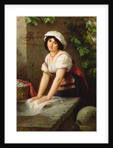 Washing at the Well, 1896 by Horace Henry Cauty