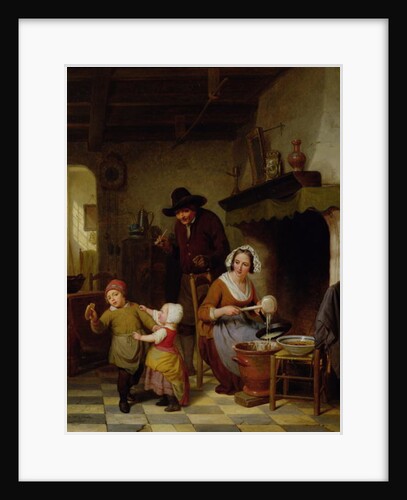 Pancake Day, 1845 by Basile de Loose