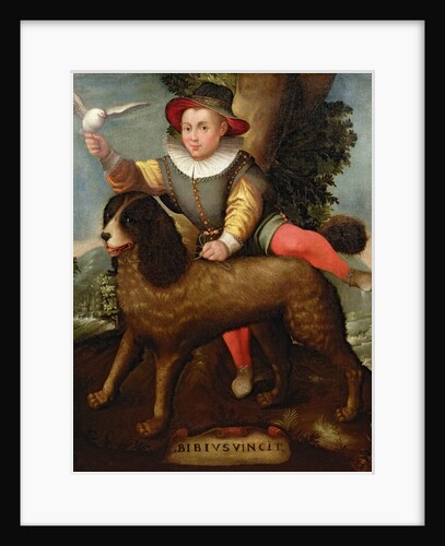 Boy and Dog, `Bibius Vincit' by Sofonisba Anguissola