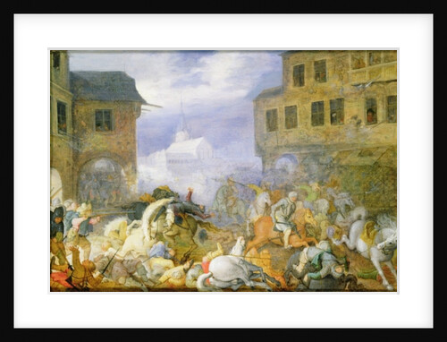 Street Battle in the Malostranske Namesti at Prague, 15th February 1611, dated 1611 by Roelandt Jacobsz. Savery