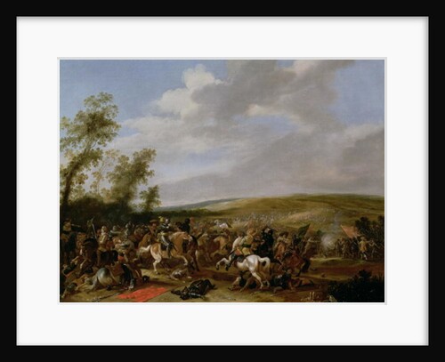 Battle Scene at Lutzen between King Gustavus Adolfus of Sweden against the Troops of Wallenstein, 1632 by Palamedes Palamedesz
