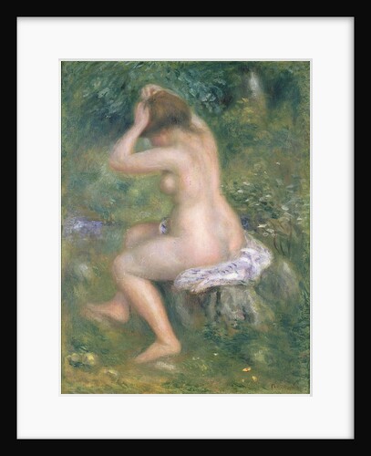 A Bather, c.1885-90 by Pierre Auguste Renoir