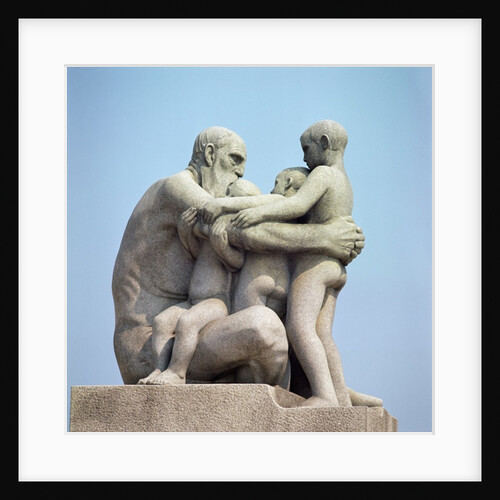 Old Man Embracing Four Young Boys by Gustav Vigeland