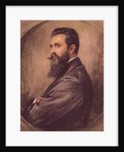 Portrait of Theodor Hertzl by Anonymous Anonymous