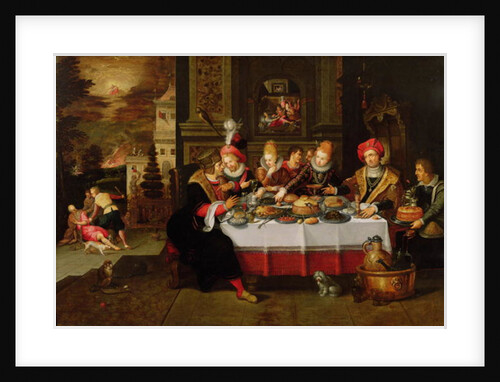 Lazarus and the Rich Man's Table by Kasper or Gaspar van den Hoecke