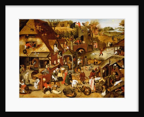 Netherlandish Proverbs, 1559 by Pieter The Elder Brueghel