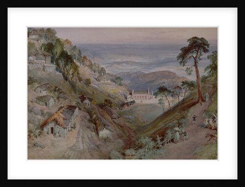 The Plains, Landour Church, Mussoorie, 1884 by William 'Crimea' Simpson