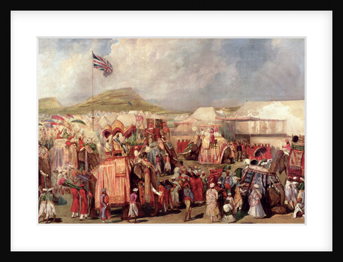 Native Princes Arriving in Camp for the Imperial Assemblage at Delhi, 1877 by George Landseer