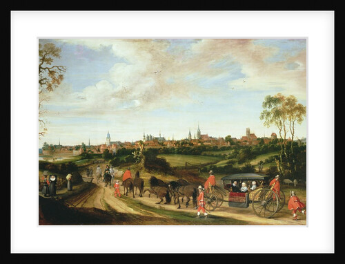 The Dutch Envoy Adriaan Pauw arriving at Munster, 1648 by Gerard ter Borch or Terborch