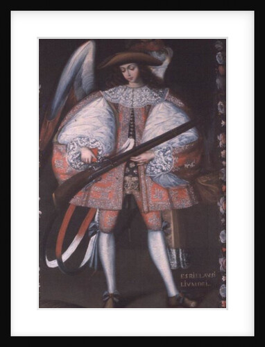Archangel Azrael with a gun by South American School
