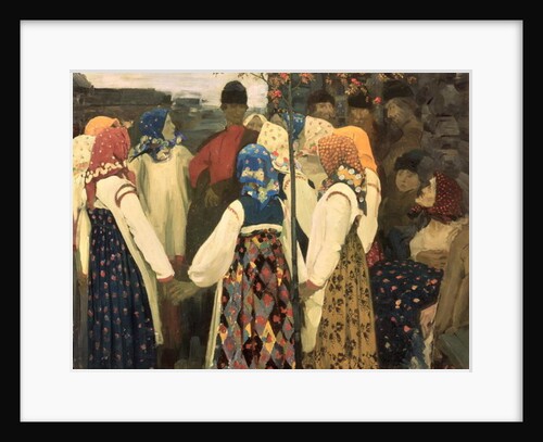 A lad has wormed his way into the girl's round dance, 1902 by Andrei Petrovich Ryabushkin