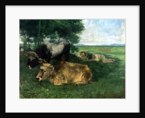 La Siesta Pendant la saison des foins, 1867, by Gustave Courbet