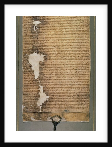 Magna Carta, the final version issued in 1225 by King Henry III by English School