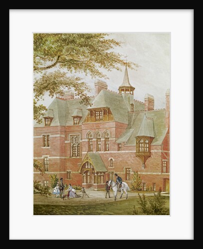 Detail of Westhoe Hall, South Shields. Built by J.C. Stevenson to the design of his brother J.J. Stevenson in 1864 by Anonymous Anonymous