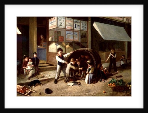 Mischief Outside the Grocer's Shop by Charles Hunt