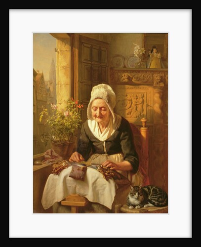The Old Lacemaker, 1844 by J.L. Dyckmans