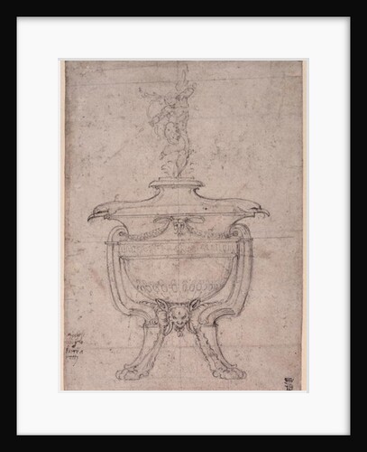 Study of a decorative urn by Michelangelo Buonarroti