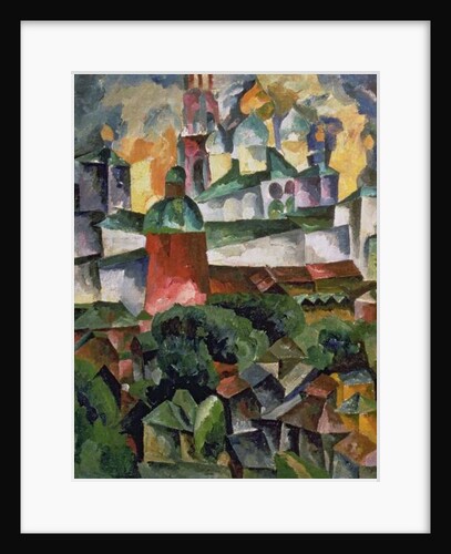 Landscape near Troize-Sergiev, 1920 by Aristarkh Vasilievic Lentulov