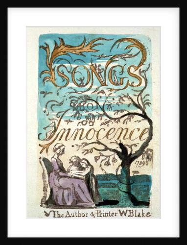 Songs of Innocence, title page by William Blake