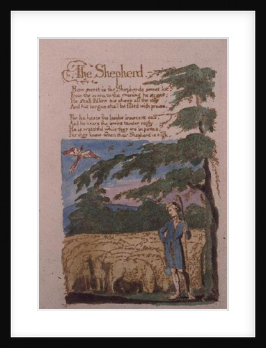 The Shepherd, from Songs of Innocence, 1789 by William Blake