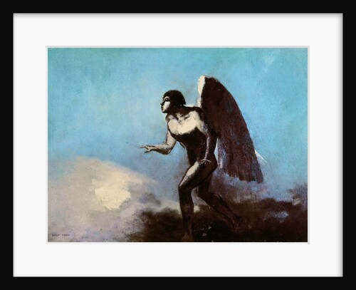 The Winged Man or, Fallen Angel, before 1880 by Odilon Redon