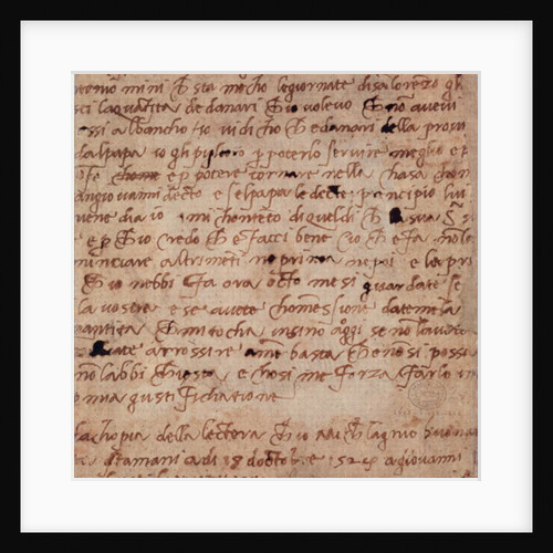 1895-9-15-503 W.34v Page of handwriting by Michelangelo Buonarroti