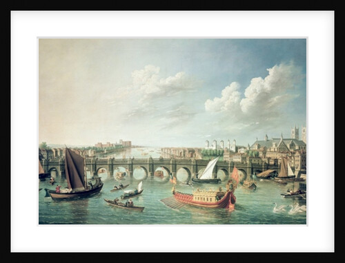 The Thames below Westminster Bridge by William James
