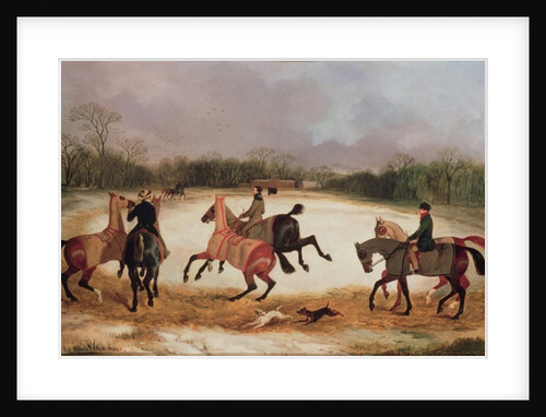 Grooms exercising racehorses by David of York Dalby