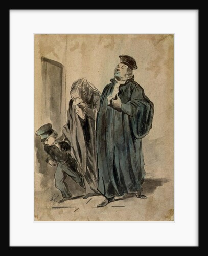 Judge, Woman and Child by Honore Daumier