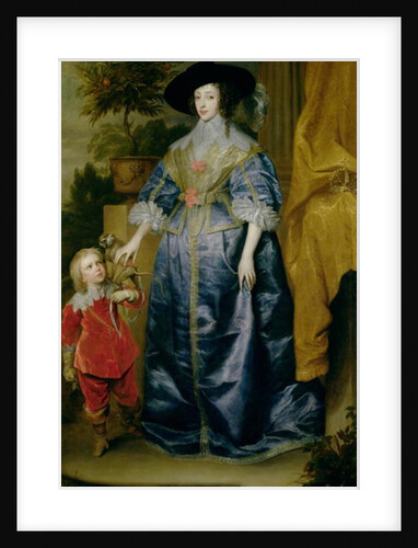 Queen Henrietta Maria and her dwarf Sir Jeffrey Hudson, c.1633 by Anthony van Dyck
