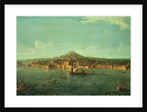 A View of Naples from the sea by Antonio Joli