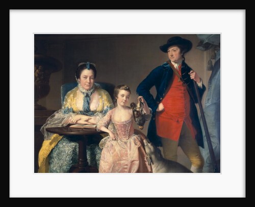 James and Mary Shuttleworth with one of their Daughters, 1764 by Joseph Wright of Derby