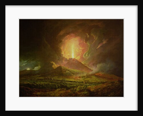 An Eruption of Vesuvius, seen from Portici, c.1774-6 by Joseph Wright of Derby