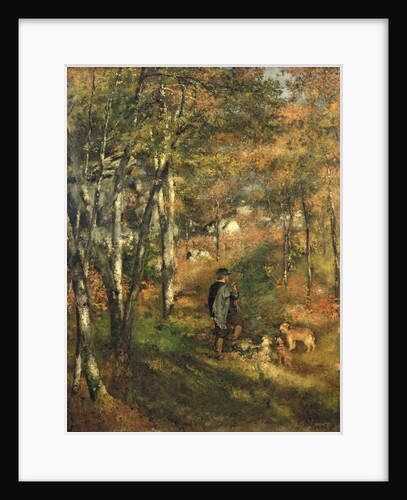Jules Le Coeur in the Forest of Fontainebleau, 1866 by Pierre Auguste Renoir