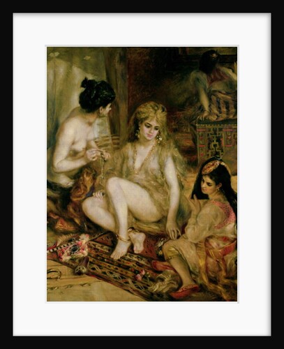 Interior of a Harem in Montmartre, Parisian women dressed as Algerians, 1872 by Pierre Auguste Renoir