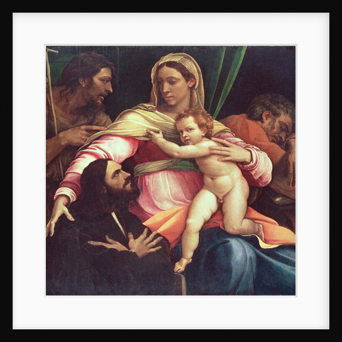 The Madonna and Child with Saint Joseph, Saint John the Baptist and a Donor, 1517 by Sebastiano del Piombo