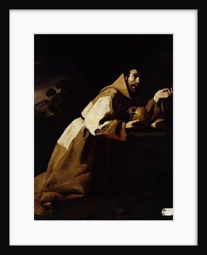 St. Francis in Meditation, 1639 by Francisco de Zurbaran