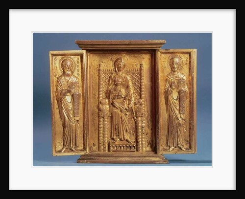 The Virgin and Child Enthroned, between St. Gregory Nazianzus and St. John Chrysostom by Byzantine School