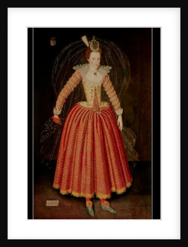 Lucy Harrington, Countess of Bedford, in a masque costume designed by Inigo Jones, 1606 by John de the Elder Critz