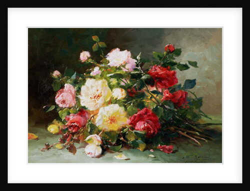 A Bouquet of Roses by Eugene Henri Cauchois
