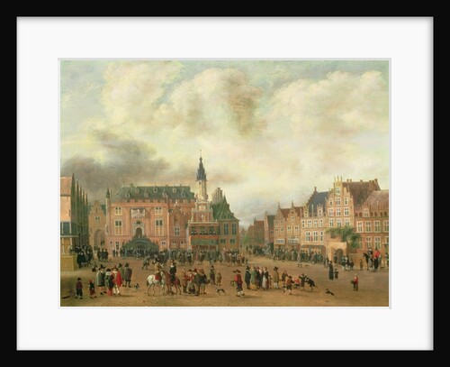 Announcement of the Peace of Breda in the Grote Markt, Haarlem, c.1667 by Gillis Rombouts