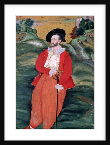 Portrait of a European sailor, c.1590 by Mughal School