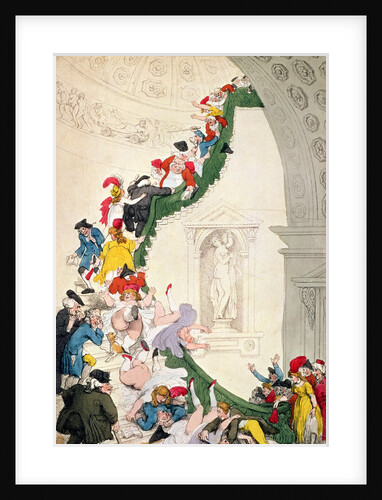 The Exhibition Stare Case, c.1800 by Thomas Rowlandson
