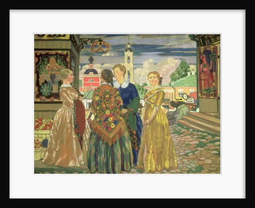 Merchant Women, 1912 by Boris Mikhailovich Kustodiev