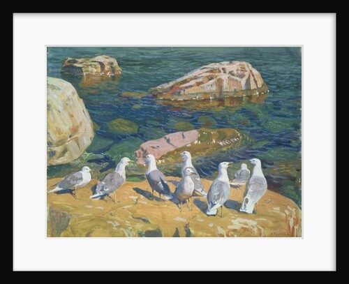 Seagulls, 1910 by Arkadij Aleksandrovic Rylov