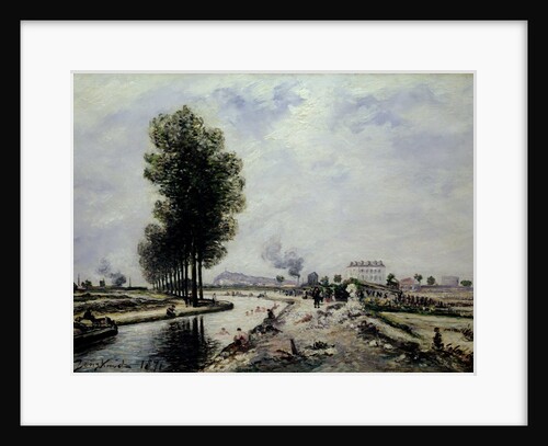 The Canal de l'Ourcq near Pantin, 1871 by Johan-Barthold Jongkind