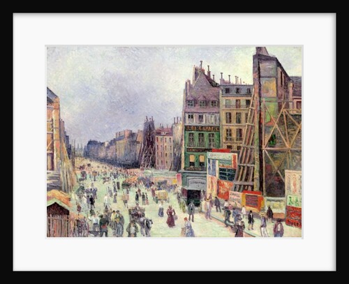 Drilling in the rue Reaumur, 1896 by Maximilien Luce