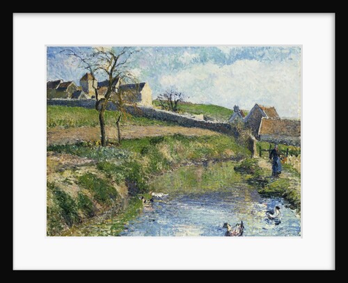 The Farm at Osny, 1883 by Camille Pissarro